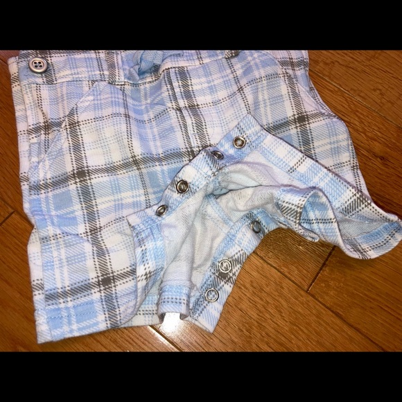 First Impressions Elephant Overalls, 6 mo - Picture 3 of 6